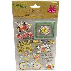 Crafters Square 12pc Sweet Dreams Foil Stickers